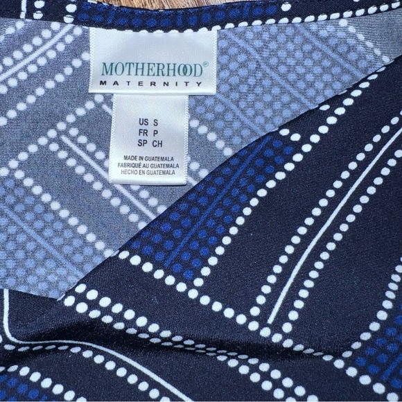 MOTHERHOOD MATERNITY cowl neck faux wrap DRESS - Picture 5 of 7